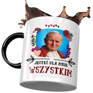 Čierny hrnček pápeža Jána Pavla II. ako darček Čierny hrnček pápeža Jána Pavla II. ako darček