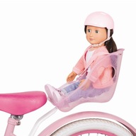 Sedačka a prilba na bicykel pre bábiku Our Generation