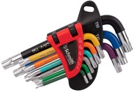 Sada krátkych kľúčov TORX 9 ks Schmith Sada krátkych kľúčov TORX 9 ks Schmith