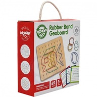 Guma doska MONTESSORI Drevené puzzle Geoplán Úlohy EDU hra 3+ Guma doska MONTESSORI Drevené puzzle Geoplán Úlohy EDU hra 3+