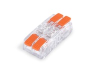RÝCHLOCESTNÝ KONEKTOR CMK-652 0,2 až 4,0 mm² 4 SVORKY - 25 KS - 2 x 2 RÝCHLOCESTNÝ KONEKTOR CMK-652 0,2 až 4,0 mm² 4 SVORKY - 25 KS - 2 x 2
