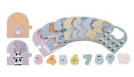 Adam Toys Učíme sa počítať drevené puzzle 1-10 HÁDANKY NA UČENIE ČÍSEL Adam Toys Učíme sa počítať drevené puzzle 1-10 HÁDANKY NA UČENIE ČÍSEL