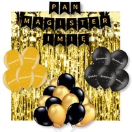 Sada balónov Banner Meno pána magistra Obrana Sada balónov Banner Meno pána magistra Obrana