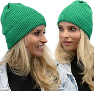 Pohodlná dámska rolovacia čiapka Polish Green N1 Pohodlná dámska rolovacia čiapka Polish Green N1