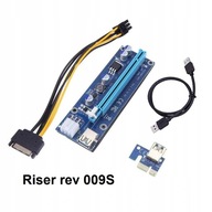 Riser rev 009S Gold USB 3.0 PCI-E 1x-16x 6PIN SATA