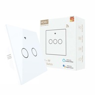 MOES dvojitý vypínač bieleho svetla TUYA WiFi+RF MOES dvojitý vypínač bieleho svetla TUYA WiFi+RF