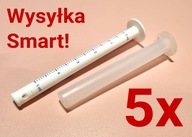 5x striekačka na kŕmenie, podávanie liekov, bezpečné a pohodlné (Smart!)