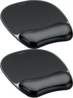 FELLOWES GEL BLACK PODLOŽKA POD MYŠ x 2 ks FELLOWES GEL BLACK PODLOŽKA POD MYŠ x 2 ks