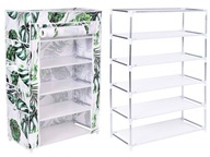 Textilný botník Mona Monstera bielo-zelený Textilný botník Mona Monstera bielo-zelený