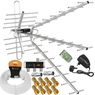 SMEROVÁ ANTÉNA COMBO ACTIVE DVB-T2 3TV SET