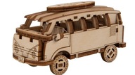 3D puzzle Drevený model RETRO AUTOBUSU UHORKA 3D puzzle Drevený model RETRO AUTOBUSU UHORKA