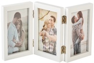 Tri fotorámiky 10x15 skladacie Hojdačka biela ako darček Tri fotorámiky 10x15 skladacie Hojdačka biela ako darček