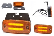 LED obrysové svetlo pre bočný žltý príves odťahového vozidla W158 1138