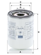 Olejový filter MANN-FILTER LB 1374/2