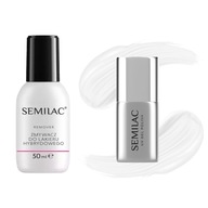 Semilac Base/Top na lak 7 ml + kvapalina na odstraňovanie laku 50 ml