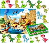 SÚPRAVA TORTOVÝCH TORT DINOSAUROV A4 + 16 ZNAKOV SÚPRAVA TORTOVÝCH TORT DINOSAUROV A4 + 16 ZNAKOV
