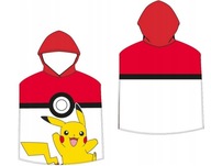 PONČO NA PLÁŽOVOU osušku POKEMON S KAPÚČOU PIKACHU POKBALL PONČO NA PLÁŽOVOU osušku POKEMON S KAPÚČOU PIKACHU POKBALL