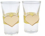 Zlaté glamour trikové okuliare x2 svadobné, svadobné Zlaté glamour trikové okuliare x2 svadobné, svadobné