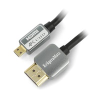 Kruger&Matz microHDMI - HDMI kábel - 3m Kruger&Matz microHDMI - HDMI kábel - 3m