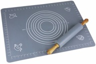 Sada silikónová podložka na pečivo + valček Sada silikónová podložka na pečivo + valček