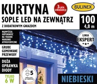 Bulinex Curtain Icicles Led 100L modrá 4,8m Bulinex Curtain Icicles Led 100L modrá 4,8m