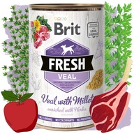 Brit Čerstvé teľacie mäso s prosom Mokré krmivo pre psov 6 x 400 g Teľacie mäso s prosom Brit Čerstvé teľacie mäso s prosom Mokré krmivo pre psov 6 x 400 g Teľacie mäso s prosom