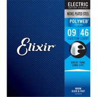 Elixir 12025 9-46 Polyweb elektrické struny Elixir 12025 9-46 Polyweb elektrické struny