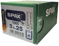 UNIVERZÁLNE SKRUTKY KUŽEL T15 SPAX 3,5x25 1000KS UNIVERZÁLNE SKRUTKY KUŽEL T15 SPAX 3,5x25 1000KS