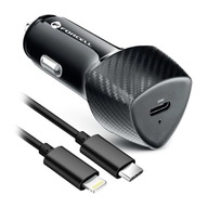 Autonabíjačka Typ C 3.0 PD20W + kábel pre iPhone Lightning 8-pin PD20W Autonabíjačka Typ C 3.0 PD20W + kábel pre iPhone Lightning 8-pin PD20W