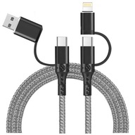 Kábel 4v1 – USB / USB C – Lightning iPhone / USB C