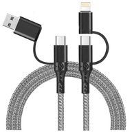Kábel 4v1 – USB / USB C – Lightning iPhone / USB C Kábel 4v1 – USB / USB C – Lightning iPhone / USB C