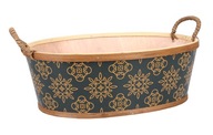 OVÁLNY KOŠÍK S RÚČKAMI 34x25x12/16 cm OVÁLNY KOŠÍK S RÚČKAMI 34x25x12/16 cm