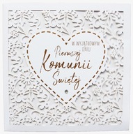 Prianie SOUVENIRE Card pri príležitosti PRVÉHO SVÄTÉHO PRIJÍMANIA pre dievča Prianie SOUVENIRE Card pri príležitosti PRVÉHO SVÄTÉHO PRIJÍMANIA pre dievča