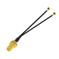 Pigtail TYP Y 2 x UFL - SMA RP objímka 1,13mm 25cm Pigtail TYP Y 2 x UFL - SMA RP objímka 1,13mm 25cm