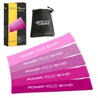 Sada 5 ks náramkov MINI POWER BAND 4Physio - odtiene ružovej, FITNESS L5 + TAŠKA Sada 5 ks náramkov MINI POWER BAND 4Physio - odtiene ružovej, FITNESS L5 + TAŠKA