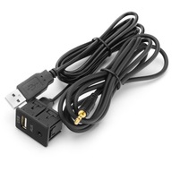 ADAPTÉR AUX USB KONEKTOR 3.5 ZÁSUVKA 1.5M PREdlžovací kábel