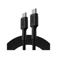 Green Cell PowerStream - Kábel USB-C - Kábel USB-C 200 cm s podporou napájania