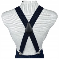 Dlhé traky na nohavice Double X Strong Navy Blue 140 cm pre vysokých ľudí Dlhé traky na nohavice Double X Strong Navy Blue 140 cm pre vysokých ľudí