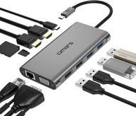 DOKOVACIA STANICA USB HUB 11v1 USB C ETHERNET SD