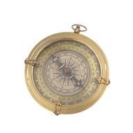 Mosadzný kompas v retro štýle