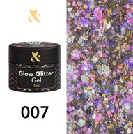 F.O.X Glow Glitter Gel 007 hybridný lak na nechty F.O.X Glow Glitter Gel 007 hybridný lak na nechty