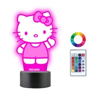Nočná lampa s názvom Hello Kitty 3D LED Nočná lampa s názvom Hello Kitty 3D LED