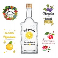 5x WAVE FĽAŠE 0,5 L 500 ml na SILNÝ ALKOHOL VODKA CITRÓN + TLAČ 5x WAVE FĽAŠE 0,5 L 500 ml na SILNÝ ALKOHOL VODKA CITRÓN + TLAČ