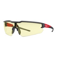 MILWAUKEE žlté konštrukčné odolné bezpečnostné okuliare