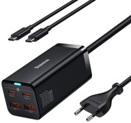Baseus GaN3 Pro rýchla USB-C nabíjačka, 100W, PD, 4 porty, 1,5 m kábel