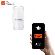 Univerzálny PIR pohybový senzor, bezdrôtový alarm 433MHz TUYA Univerzálny PIR pohybový senzor, bezdrôtový alarm 433MHz TUYA