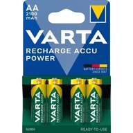 4x NABÍJACIE AA BATÉRIE R6 Varta Ni-MH 2100mAh