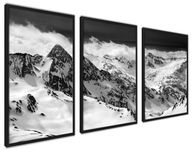 Set Triptych Mountain View Peaks + XXL RÁM