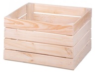 Surová drevená krabica 50x41x31,5cm