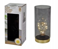 ZLATÁ DEKORATÍVNA STOLNÁ LAMPA 22 CM 8 LED SKLO NA AKUMULÁTOROV ZLATÁ DEKORATÍVNA STOLNÁ LAMPA 22 CM 8 LED SKLO NA AKUMULÁTOROV